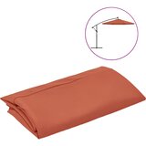 vidaXL Zamjenska tkanina za konzolni suncobran 350 cm terakota | shoptok.hr