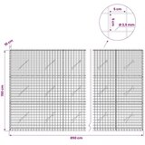  Gabion s žicom debljine 3 5 mm i mrežom 5x5 cm 850x10x150 cm - 10 cm 150 cm 850 cm | shoptok.hr