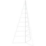  Metalna božićna jelka KUOPIO 180 cm Čelik Bijela - 180 cm Bijela bez LED svjetala | shoptok.hr