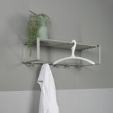 Spinder Design Zelena/siva metalna zidna vješalica s policom Rex – | shoptok.hr