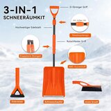 Razpakirano.si Zložljiva teleskopska lopata za sneg s krtačo - 127 cm | Shoptok.si