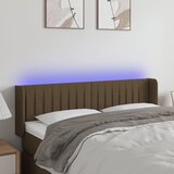  LED uzglavlje tamnosmeđe 147x16x78/88 cm od tkanine | shoptok.hr