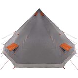 Tipi šator s krovom Siva i narančasta 560 x 560 x 300 cm taft | shoptok.hr