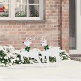 vidaXL LED jelene 2 pcs Hladno belo 45 x 19 x 65 cm blago | Shoptok.si