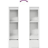  Visoka ploča bijela 29,5x34x119,5 cm izrađeno drvo | shoptok.hr