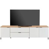 Lesnina XXXL TV-Lowboard Austin 225 cm bela, barve hrasta | Shoptok.si