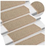 vidaXL Samoljepljivi otirači za stepenice 15 kom tamnobež 65x21x4 cm Cijene