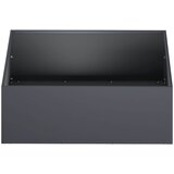  Vrtna saksija Antracit 60 x 60 x 20 cm Čelična vrata | shoptok.hr