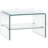  Stolić za kavu prozirni 50 x 45 x 33 cm od kaljenog stakla | shoptok.hr