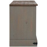 TV ormarić HALDEN 2 klizna vrata sivi 150x40x60 cm puno drvo | shoptok.hr