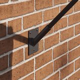 vidaXL Crna Čelik 105 x 75 mm Prijenosni Držač zastava Pravokutni | shoptok.hr