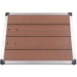  Vrtni tuš z rjavim podstavkom 225 cm nerjaveče jeklo - - Rjava - 19.87 - 80 x 62 x 5 cm - 2025-vidaXL-Uvoz_2 | Shoptok.si