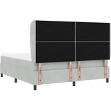  Krevet s opruga kutije Svijetlo siva 200 x 180 cm Baršun | shoptok.hr