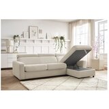 Bobochic Paris kremno bela raztegljiva kotna sedežna garnitura (s kotom po izbiri) monaco | Shoptok.si
