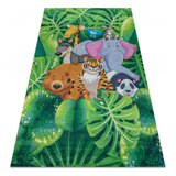 RugsX BAMBINO 2651 pralna preproga Živali, džungla za otroke protizdrsna - zelena / smeđa 200x290 cm, (5000175195) | Shoptok.si