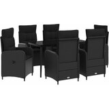  Set stolića za sofu s jastukom s jastukom 7 pcs Crna | shoptok.hr