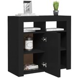 vidaXL komoda z LED lučkami črna 80x35x75 cm | Shoptok.si