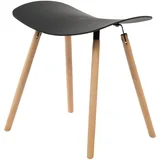 ITALIAN DESIGN ČRNA STOLPNA KLOP 46.5*36*43.5cm, (21300013)