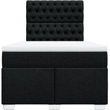  Krevet box spring s madracem crni 120 x 190 cm od tkanine | shoptok.hr
