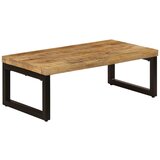 vidaXL Klubska mizica 100x50x35 cm trden mangov les in jeklo Cene