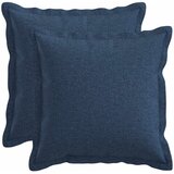  Presvlaka za jastuk 2 pcs HOUTEN Plava 45 x 45 cm Umjetni lan | shoptok.hr