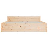  Okvir za krevet od masivnog drva 140 x 190 cm | shoptok.hr