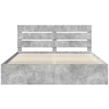  Konstrukcija postelje Beton 180 x 200 cm Masivno borovo les, (5000102745) | Shoptok.si