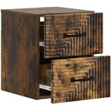  Noćni ormarić za montažu na zid s ladicama 2 pcs Dimljeni hrast | shoptok.hr