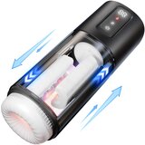 SuperLove Sci-Fi Rubbing & Heating & Vibrating Masturbator Black | Shoptok.si