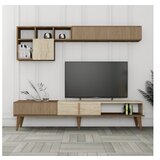 Hanah home tv polica milan walnut travertine | ePonuda.com