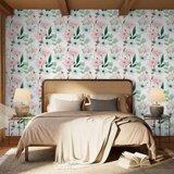  Tapeta - Peonies on white background 50x1000 | shoptok.hr