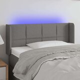  Posteljno vzglavje temno sivo 83x16x78/88 cm blago, (20952367) | Shoptok.si