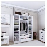 Hanah home Ormar Duru sa 4 vrata 1600-017, 140x182x45 cm, Bijeli | Eponuda.ba