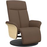 vidaXL Fotelj s stolčkom za noge rjavo blago, (20929564) | Shoptok.si