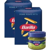 Barilla Testenina Pene Rigate 73, 500g, 2 komada + Pesto sos, 90g | ePonuda.com