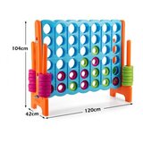  Igra četiri u nizu, Igra četiri u nizu s 42 jumbo krugova, dim. 120 x 42 x 104 cm, plava + narančasta | shoptok.hr