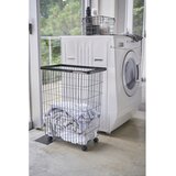 YAMAZAKI Črn kovinski koš za perilo 55 l Tower – | Shoptok.si