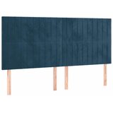  s oprugama i madracem tamnoplavi 200x200 cm baršunasti | shoptok.hr