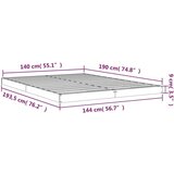  Za krevet 140x190 cm od masivnog drva | shoptok.hr