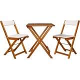 vidaXL 3-dijelni sklopivi bistro set od masivnog bagremovog drva Cijene