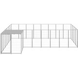  Pasji boks srebrn 10,89 m² jeklo, (20799196) | Shoptok.si
