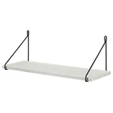 Set stenskega regala Filo (Do x Š x De: 60 x 20 x 1,9 cm, Bela)