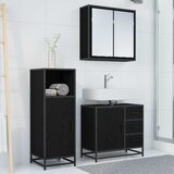  Set namještaja za kupaonicu 3 kom. Crni hrast 65 x 33 x 60 cm | shoptok.hr