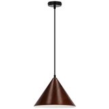 Candellux Lighting temno rjava viseča svetilka s kovinskim senčnikom ø 25 cm dunca | Shoptok.si