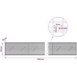  Gabion s žicom debljine 3,5 mm i mrežom 5x2,5 cm 1100x10x50 cm | shoptok.hr