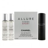 Chanel Allure Homme Sport EDT Refillable 20 ml + EDT Refill 2 x 20 ml (muški poklon set) | shoptok.hr