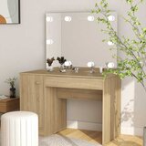  Stolić za šminkanje LED 110 x 55 x 145 cm MDF boja hrasta | shoptok.hr