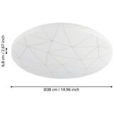 Eglo led stropna svjetiljka rende (19,5 w, d x š x v: 38 x 38 x 6 cm, topla bijela) | shoptok.hr