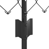 vidaXL Vrtna ograja komplet Komplet 2 Siva Pocinkano jeklo 25 x 0.8 m | Shoptok.si