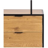 Actona Crna/u prirodnoj boji biblioteka u dekoru hrasta 77x185x35 cm Seaford – | shoptok.hr